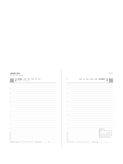 Letts A6 Titanium Day per Page 2026 Diary, Silver - view 2, Silver