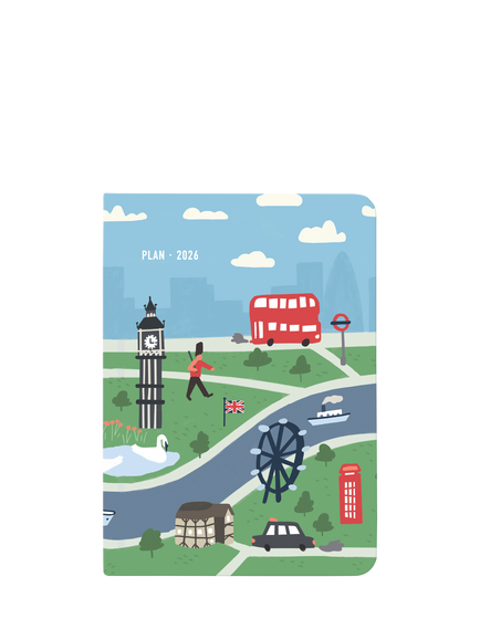 Letts A6 Wanderlust London Week to View 2026 Diary, Multi, Multi