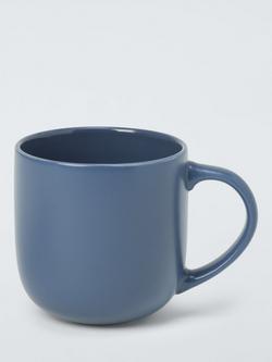 John Lewis Coby Stoneware Mug, Set of 4, 360ml - view 2, Blue