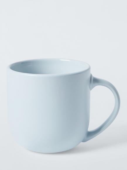 John Lewis Coby Stoneware Mug, Set of 4, 360ml - view 2, Ice
