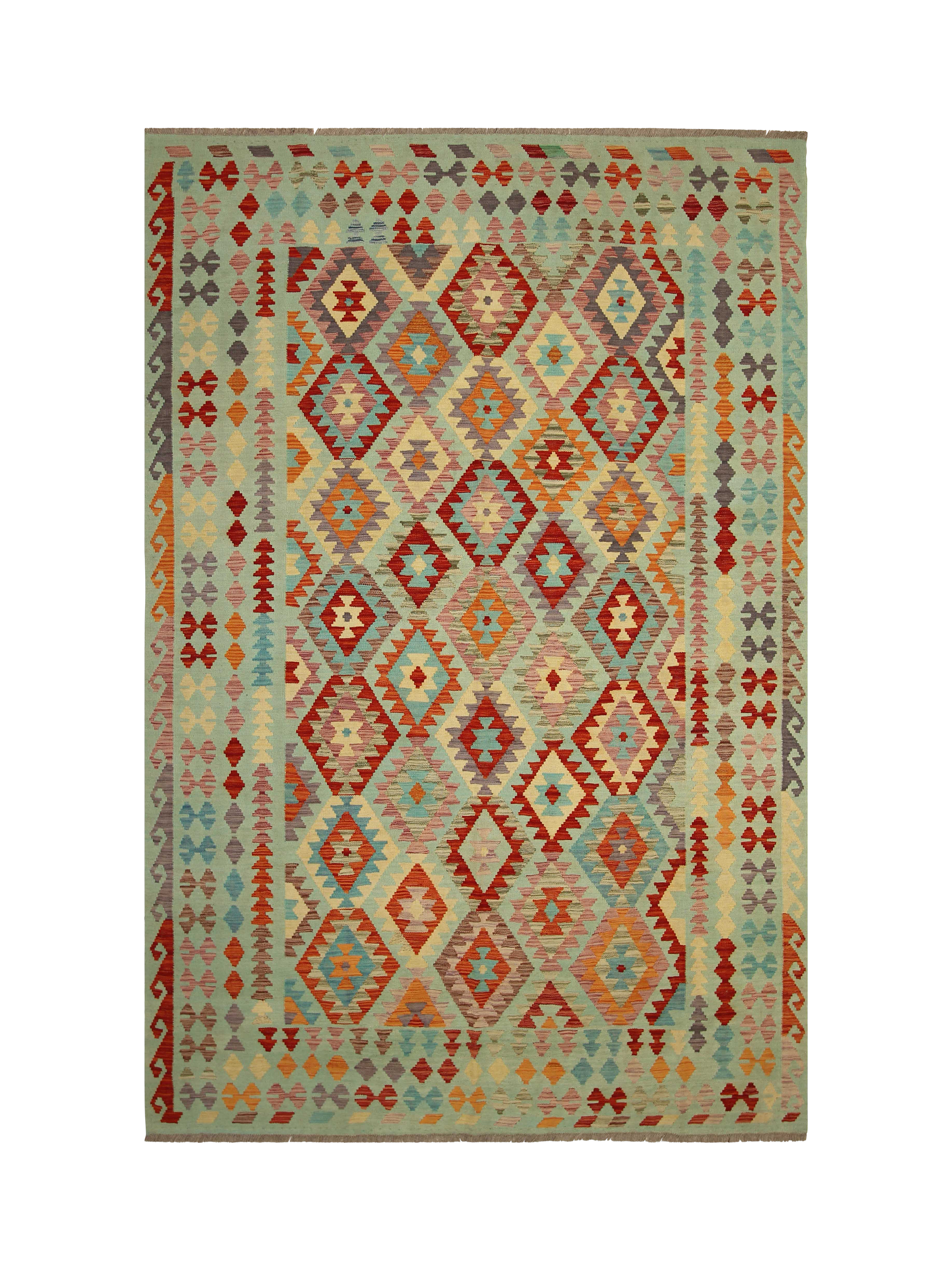 Gooch Oriental Kelim Runner Rug, L299 x W200 cm, Multi