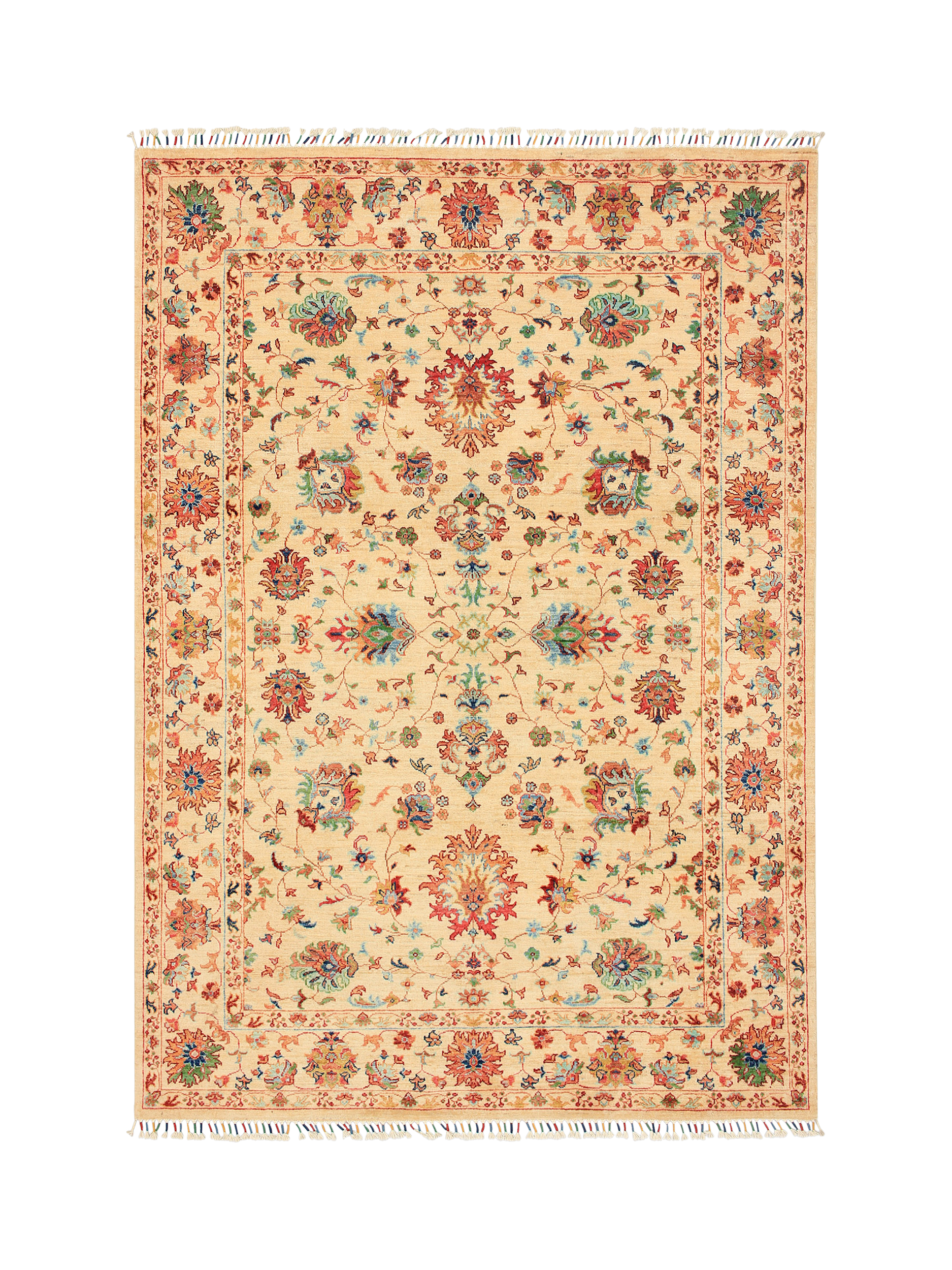 Gooch Oriental Sultani Pure Wool Rug, L235 x W167 cm, Ivory