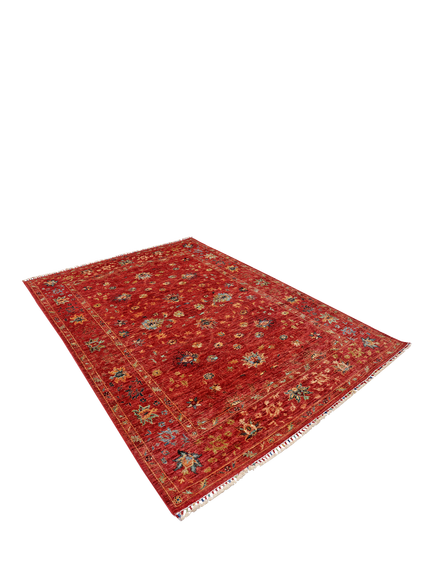 Gooch Oriental Sultani Pure Wool Rug, L248 x W161 cm, Red - view 2, Aqua