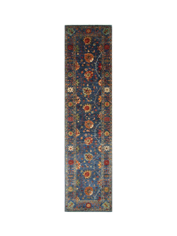 Gooch Oriental Supreme Kazak Pure Wool Rug, L238 x W171 cm, Green, Blue