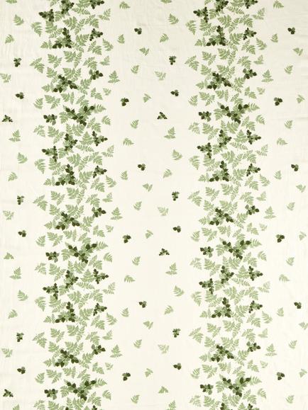 Sanderson Alice's Fern Furnishing Fabric, Silver/Green, Silver/Green