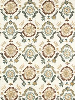 Sanderson Annabel's Suzani Embroidered Furnishing Fabric, Mineral/Gritstone
