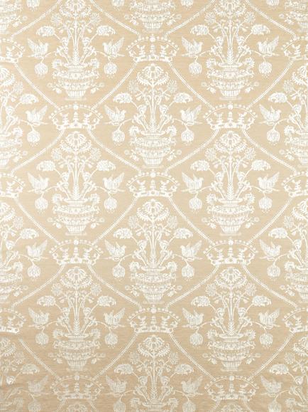 Sanderson Highgrove Damask Furnishing Fabric, Gritstone