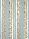 Sanderson Pergola Stripe Embroidered Furnishing Fabric, Mineral Blue