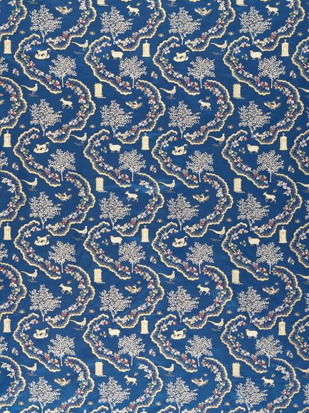 Sanderson Wildflower Meadow Furnishing Fabric, Sapphire