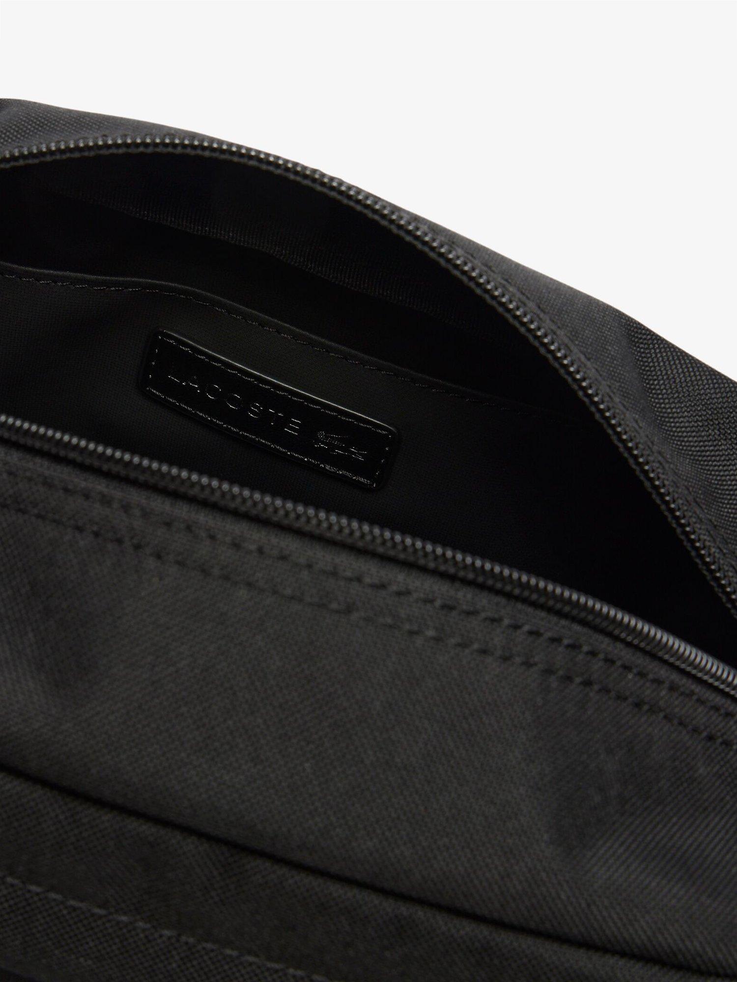 Product image 4 of 5, which shows Lacoste Neocroc Logo Wash Bag, Black