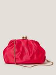 Monsoon Rhian Slouch Clutch Bag, Red