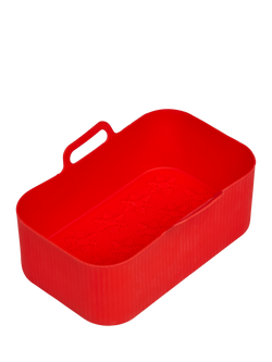 Tala Christmas Silicone Air Fryer Liner, 19.5cm, Red, Red