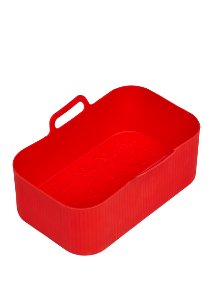 Tala Christmas Silicone Air Fryer Liner, 19.5cm, Red, Red