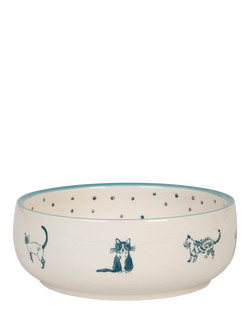Sophie Allport Spotty Cats Cat Bowl, Multi, Multi