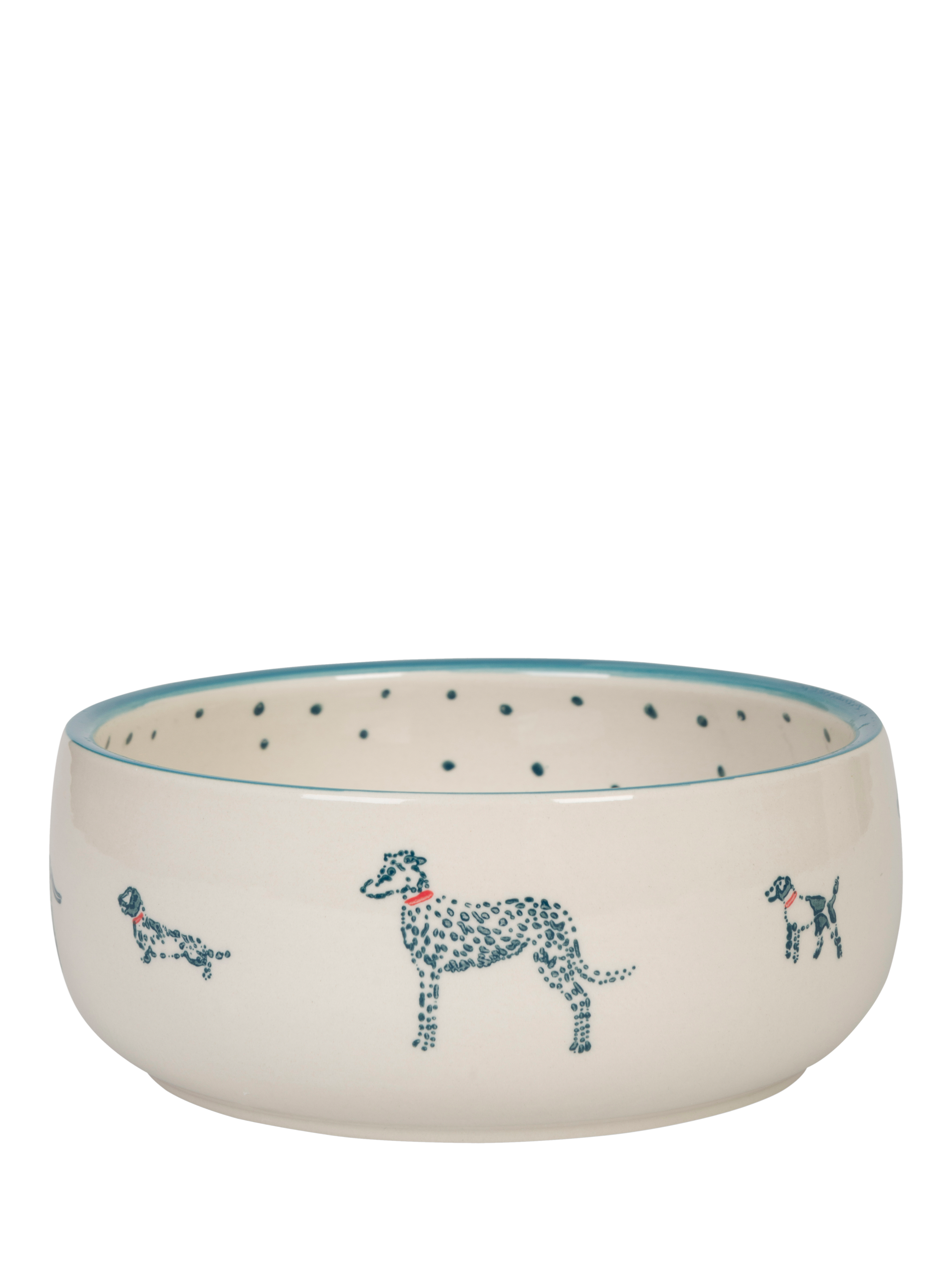 Sophie Allport Spotty Dogs Dog Bowl, Multi