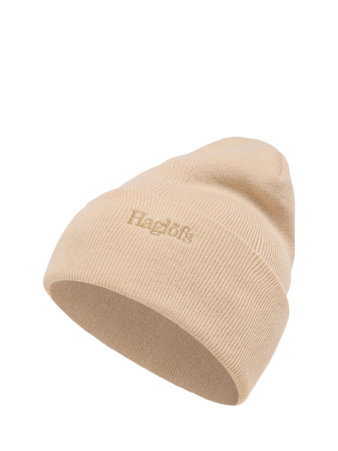 Product image 1 of 6, which shows Haglöfs Outsiders Beanie Hat, Chalk Beige