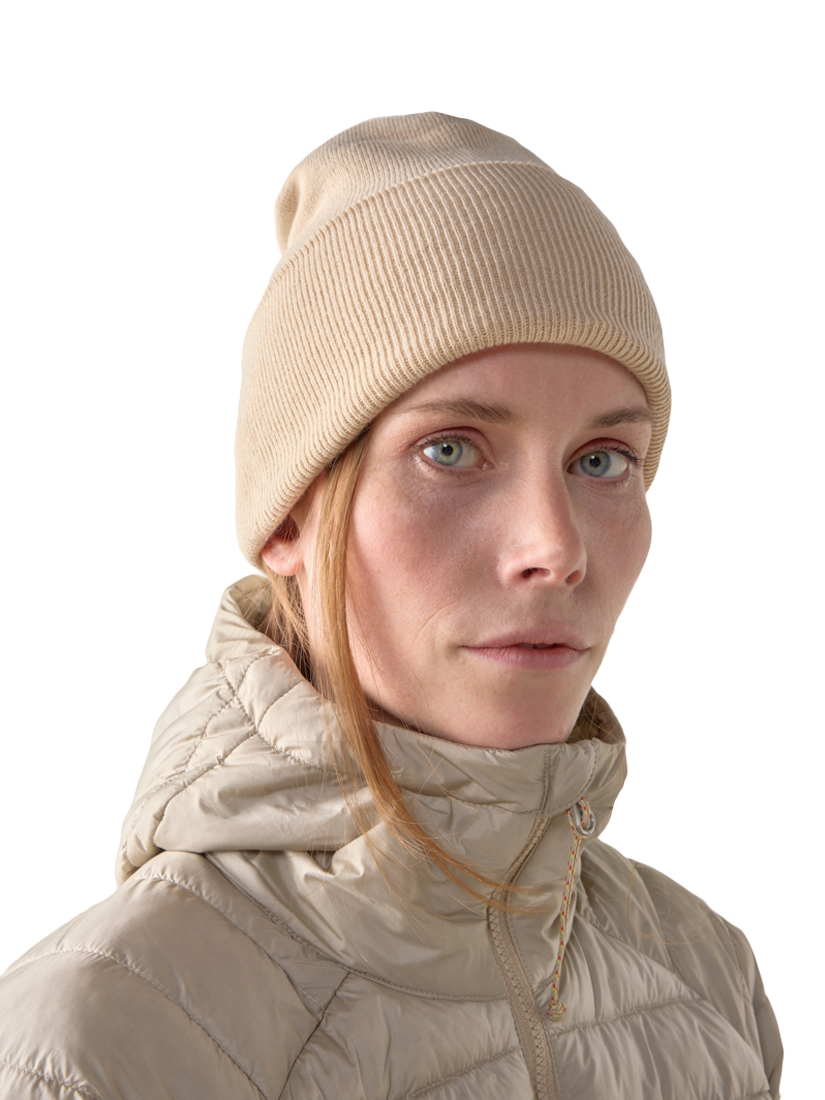 Product image 3 of 6, which shows Haglöfs Outsiders Beanie Hat, Chalk Beige