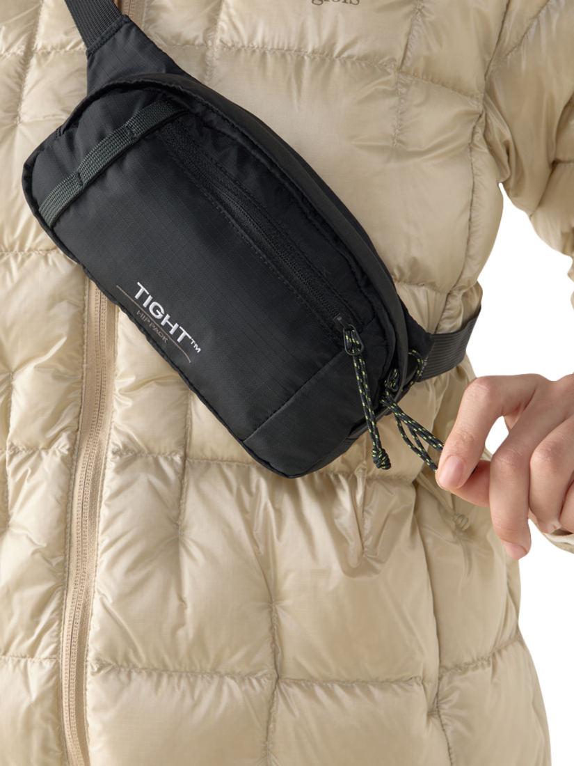 Product image 4 of 7, which shows Haglöfs Tight Hip Pack, 1L, Black/Magnetite