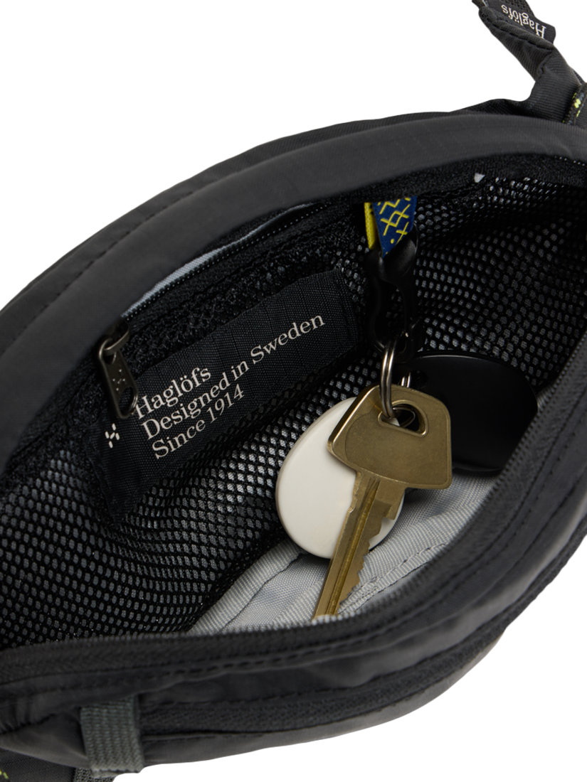 Product image 5 of 7, which shows Haglöfs Tight Hip Pack, 1L, Black/Magnetite