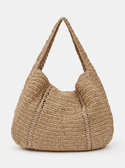 HUSH Raffia Tote Bag, Natural
