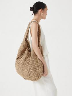 HUSH Raffia Tote Bag - view 2, Natural