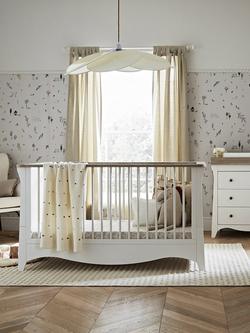 CuddleCo Clara Cotbed and 3-Drawer Changing Table Dresser - view 2, White/Ash