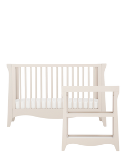 CuddleCo Clara Mini Cotbed and Mini Changing Table, Cashmere, Cashmere