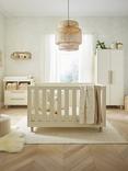 CuddleCo Harper Cotbed, Double Wardrobe and Changing Table Dresser, White