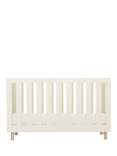 CuddleCo Harper Cot Bed, Cream / Ash