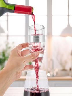 Uberstar Wine Aerator & Stand - view 2, Clear