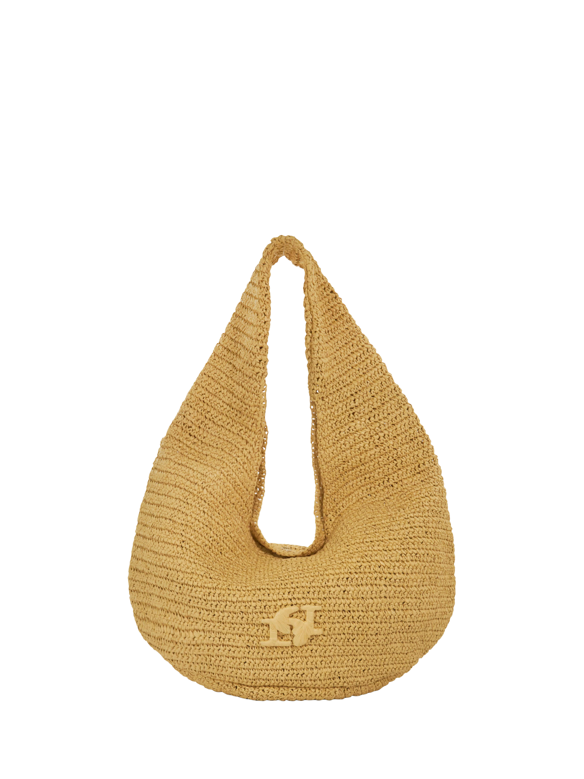 Product image 1 of 5, which shows Dune London Woven Raffia Shoulder Bag, Natural