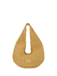 Dune London Woven Raffia Shoulder Bag, Natural