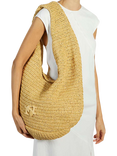 Dune London Woven Raffia Shoulder Bag, Natural