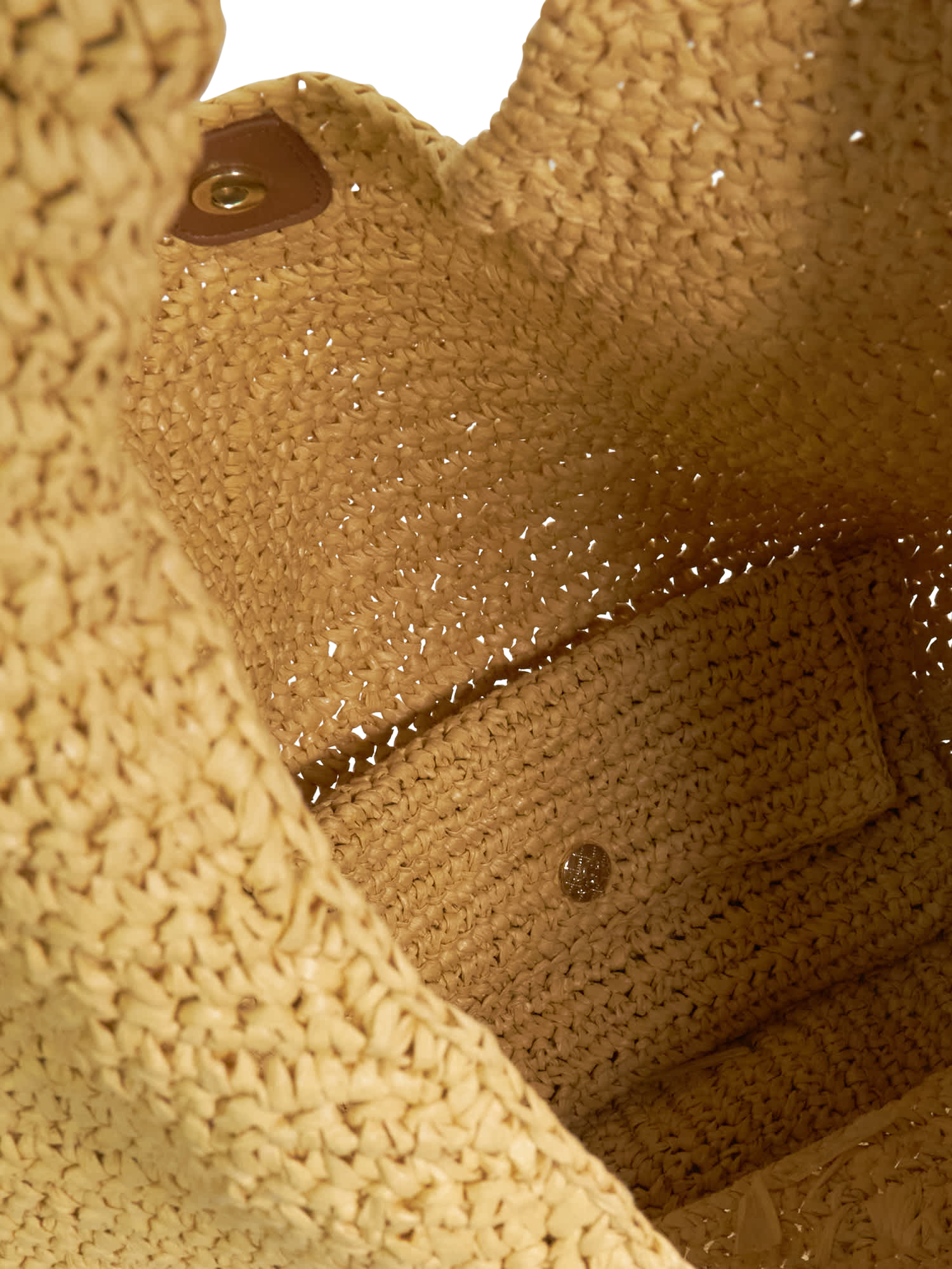 Product image 4 of 5, which shows Dune London Woven Raffia Shoulder Bag, Natural