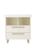 CuddleCo Harper Changing Table Dresser, Cream / Ash