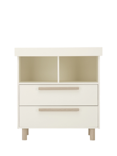 CuddleCo Harper Changing Table Dresser, Cream / Ash
