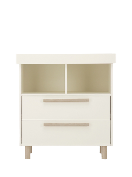 CuddleCo Harper Changing Table Dresser, Cream / Ash, Cream / Ash