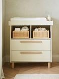 CuddleCo Harper Changing Table Dresser, Cream / Ash