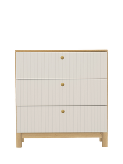 CuddleCo Remi Changing Table Dresser, Oak/Cashmere