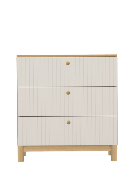 CuddleCo Remi Changing Table Dresser, Oak/Cashmere