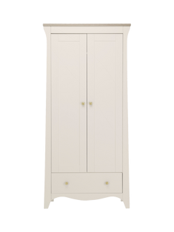 CuddleCo Clara Double Wardrobe, Cashmere/Ash