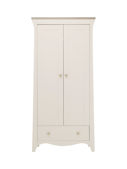 CuddleCo Clara Double Wardrobe, Cashmere/Ash