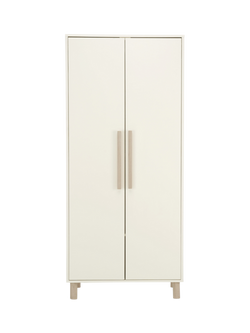 CuddleCo Harper Double Wardrobe, Cream / Ash, Cream / Ash