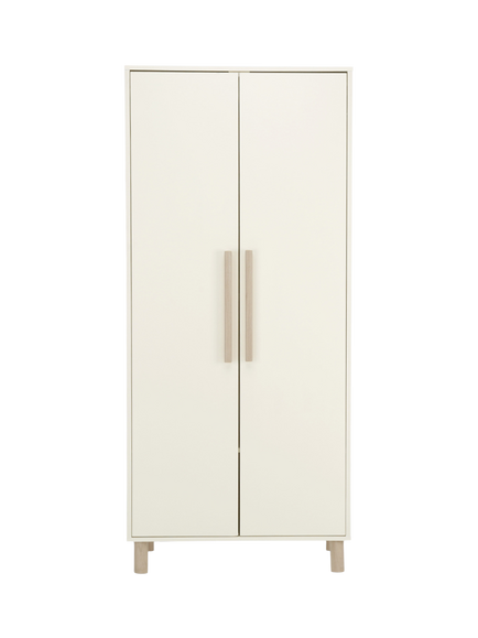 CuddleCo Harper Double Wardrobe, Cream / Ash, Cream / Ash