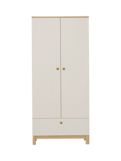 CuddleCo Remi Double Wardrobe, Oak/Cashmere