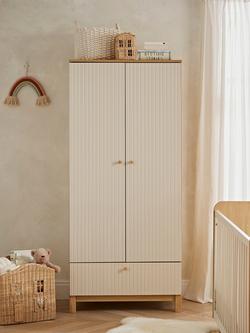 CuddleCo Remi Double Wardrobe - view 2, Oak/Cashmere