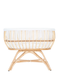 CuddleCo Aria Rattan Crib, Natural