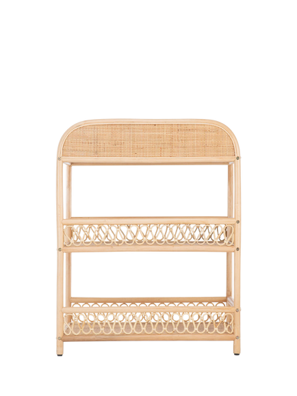 CuddleCo Aria Rattan Changing Table, Natural, Natural