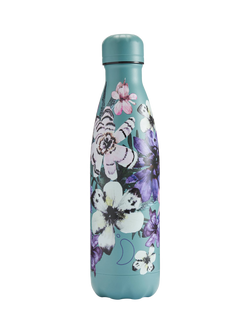 Chilly's Vacuum Insulated Leak-Proof Drinks Bottle, 500ml, Feather Floral, Feather Floral