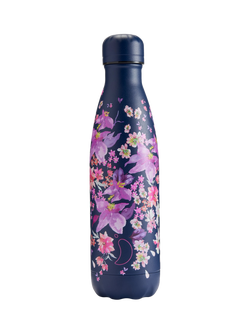 Chilly's Vacuum Insulated Leak-Proof Drinks Bottle, 500ml, Flower Drop, Flower Drop